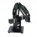 3-Axis Mechanical Robot Arm 3-DOF Robotic Arm + 3pcs 42 Gear Motors Aluminum Alloy 6061 Black       