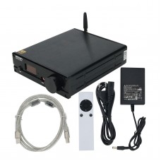 Black NXC04 AK4493 Bluetooth 5.0 USB DAC Headphone Amplifier + Original Plastic Remote Controller