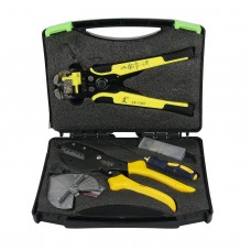 MC4 Solar Panel Crimping Tools Wire Crimper Wire Connector Cut Kit + Wire Stripper Crimping Pliers