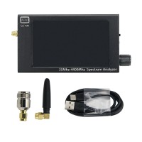 GS-100 Mini Handheld Spectrum Analyzer 35MHz-4400MHz 4.3-Inch TFT Color LCD 480*800 0.5PPM TCXO