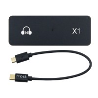 X1 Hifi Portable DAC Headphone Amplifier Lossless DAC Decoder w/ Type-C Cable For Android Cellphones