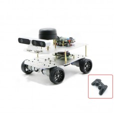 4WD ROS Car Robotic Car No Voice Module w/ A1 Standard Radar ROS Master For Raspberry Pi 4B 4GB