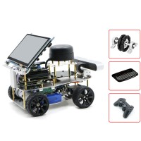Ackerman/Differential ROS Robotic Car w/ Touch Screen Voice Module A2 Radar For Raspberry Pi 4B 2GB