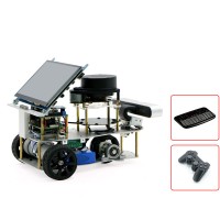 Differential ROS Car Robotic Car With 7" Touch Screen A2 Radar ROS Master For Raspberry Pi 4B 4GB
