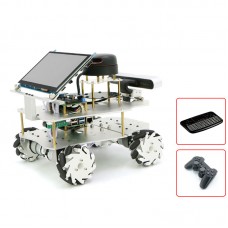 Mecanum Wheel ROS Car Robotic Car With 7" Touch Screen A2 Radar ROS Master For Raspberry Pi 4B 4GB