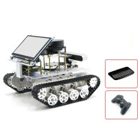 Tracked Vehicle ROS Car Robotic Car w/ Touch Screen A2 Radar ROS Master For Raspberry Pi 4B 4GB
