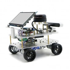 4WD ROS Car Robotic Car With Touch Screen A1 Standard Radar ROS Master For Raspberry Pi 4B 4GB