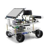 4WD ROS Car Robotic Car With Touch Screen A1 Customized Radar ROS Master For Raspberry Pi 4B 2GB