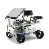 4WD ROS Car Robotic Car Comes With Touch Screen Voice Module A2 Radar For Raspberry Pi 4B 2GB