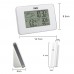FanJu FJ3364 Weather Clock Electronic Alarm Clock For Indoor Outdoor Temperature Humidity White
