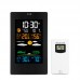 FanJu FJ3389B Wireless Weather Station Alarm Clock w/ Wireless Sensor For Indoor Outdoor Temperature