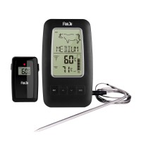 FanJu FJ2245 Wireless Kitchen Thermometer Meat Thermometer Wall Mounted w/ Probe Sensor For Food