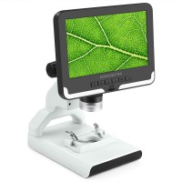 ANDONSTAR AD108 200X Digital Microscope 2MP Electronic Magnifier 7" LCD Plastic Stand Black Monitor