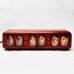 Soviet IN12 Glow Tube Clock Bluetooth Nixie Tube Clock Electronic Alarm Clock With Solid Wood Shell-Rose Wood