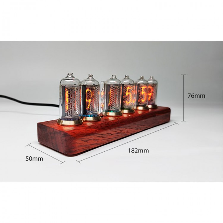 IN82 Glow Tube Clock Nixie Clock Bluetooth Clock Electronic Alarm