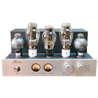 Oldchen HI-FI Stereo Tube Amplifier 300B 9Wx2 Class A Singled Ended Amplifier w/ 274B Tube Silver