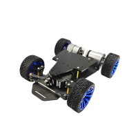 RC Car Chassis Smart Robot Chassis Assembled Standard Version Servo Steering With Encoder Motor