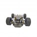 RC Car Chassis Smart Robot Chassis Assembled Faster Version Servo Steering With Encoder Motor