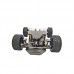 RC Car Chassis Smart Robot Chassis Assembled Faster Version Servo Steering With Bus Encoder Motor