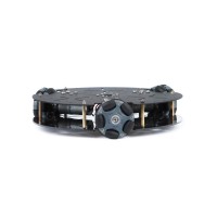 58MM Plastic Omni Wheel Robot Chassis Smart Car Chassis Unassembled With 13CPR Hall Encoder Motors