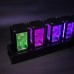 RGB Pseudo Glow Tube Clock Acrylic LED Digital Clock Unassembled Desktop Decoration Creative Gadget