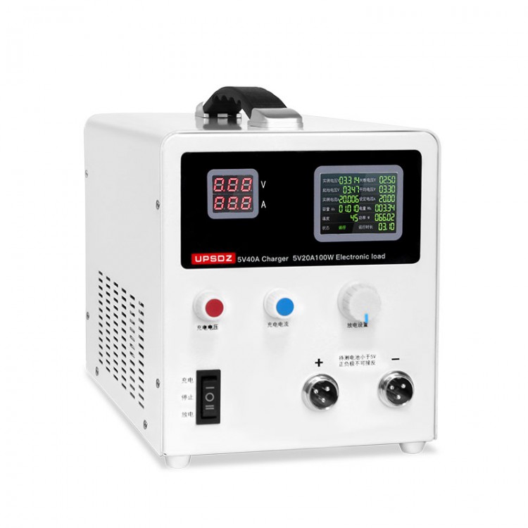 Lithium Battery Capacity Tester Aging Meter UPSDZ 5V 40A Charger 5V 20A
