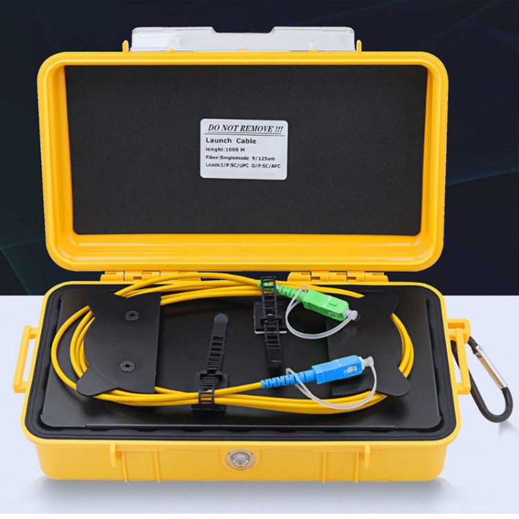 1000M/3280.8FT OTDR Launch Box Fiber Optic Launch Cable With SC/UPCSC