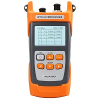 AUA28U Optical Fiber Ranger OTDR Meter 5M-60KM Optical Time Domain Reflectometer Visual Fault Locator