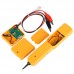 Cable Tracker RJ11 Cable Tracer Network Short-Circuit Tester Alligator Clip Test Line w/ Storage Bag