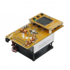 30W PLL FM Stereo Transmitter 76MHz-108MHz Digital Radio Transmitter w/LED Screen Input DC12V-13.8V