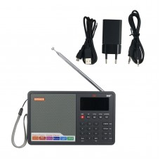GTMEDIA D1 Portable Digital Radio DAB+ FM RDS Multi Band w/ LCD Display Alarm Clock Support TF Card  
