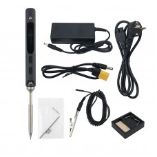 TS100 65W 24V Mini Soldering Iron Kit OLED Display Adjustable Temperature w/ Soldering Tip TS-B2