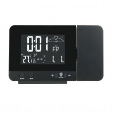 FanJu FJ3531B Projection Clock Weather Clock 8 Adjustable Backlights For Indoor Outdoor Temperature