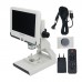 ANDONSTAR AD108 200X Digital Microscope 2MP Electronic Magnifier 7" LCD Plastic Stand White Monitor