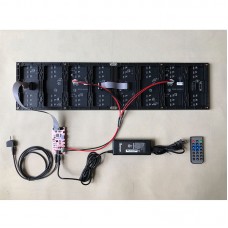 AS1000 RGB Sound Control Music Spectrum Display KTV Rhythm Light 2*P5 Controller Board Power Supply