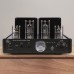 AV-2030 Black Vacuum Tube Power Amplifier 30Wx2 Headphone Amplifier DAC VU Meter Fits Home Speakers