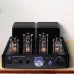 AV-2030 Black Vacuum Tube Power Amplifier 30Wx2 Headphone Amplifier DAC VU Meter Fits Home Speakers