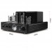 AV-2030 Black Vacuum Tube Power Amplifier 30Wx2 Headphone Amplifier DAC VU Meter Fits Home Speakers