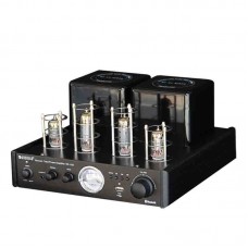 NE10S Vacuum Tube Power Amplifier Bluetooth Tube Amp Headphone Amplifier 40W + 40W With VU Meter