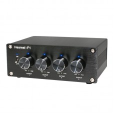 Heareal-F1 Hifi Audio Splitter Box Audio Switcher Lossless Sound 1 IN 4 OUT For Live Broadcast