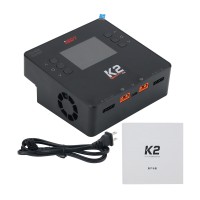 ISDT K2 AC 200W DC 500W x2 Dual Channel Smart Battery Balance Charger For Lilon LiPo LiHV NiMH Pb Gaoneng Tattu Battery RC Model