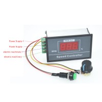 QA-26S PWM Speed Controller DC Motor Speed Controller 6V 12V 24V 48V Stepless Speed Control Switch