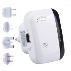 WR03- Wireless-N Wifi Repeater Wifi Extender Booster Amplifier Network Wifi Router Repeater AP White