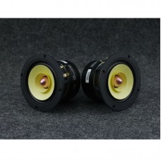 2PCS 4" 8 Ohm Audiophile Full Range Speaker Round High Fidelity Loudspeakers Cast Aluminum Frame
