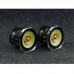 2PCS 4" 4 Ohm Audiophile Full Range Speaker Square High Fidelity Loudspeakers Cast Aluminum Frame