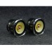 2PCS 4" 8 Ohm Audiophile Full Range Speaker Square High Fidelity Loudspeakers Cast Aluminum Frame