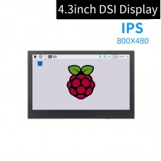 4.3 Inch DSI Display 800x480 IPS Display Capacitive Touch Drive-Free For Raspberry Pi MIPI DSI Port