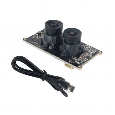 2MP UVC Camera Binocular USB Camera Module 1080P Facial Recognition SDK Camera Colorful + 1M Cable 