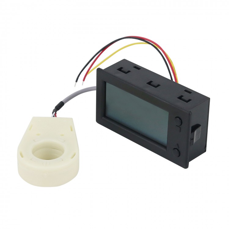 DC 0-300V Battery Monitor Meter Capacity Voltage Ammeter Coulometer Hall Sensor 