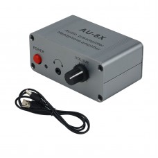 AU-8X Audio Preamplifier Preamp Headphone Amplifier Assembled 5V Powered With USB-DC Cable
